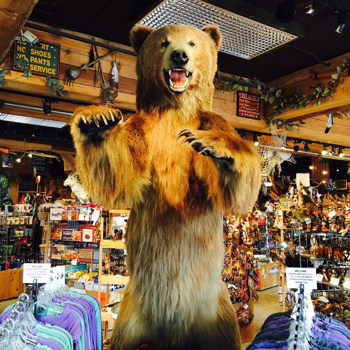 A downtown Anchorage, Alaska gift shop selling Alaska-made and tips