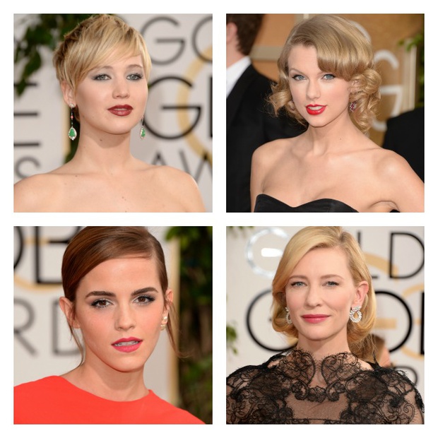Maquillajes y peinados en los Globos de Oro