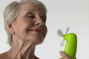 mujer con menopausia 