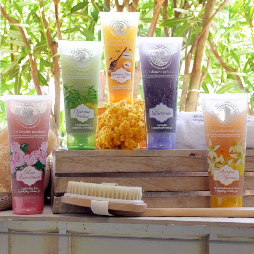 Nuevos geles de ducha Jeanne en Provence con exfoliante