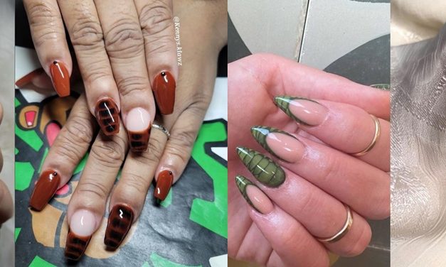 Se lleva la Manicura con Estampado de Reptil